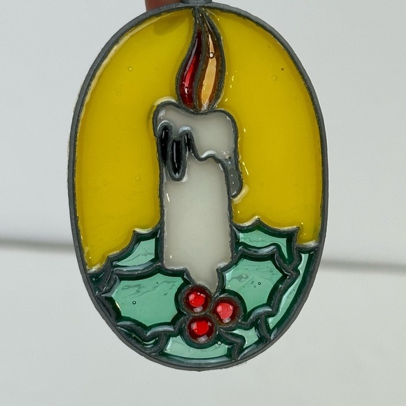 Handmade Sun Catchers Christmas Ornaments 15 Wreath Christmas Tree Train Angel - Picture 7 of 14